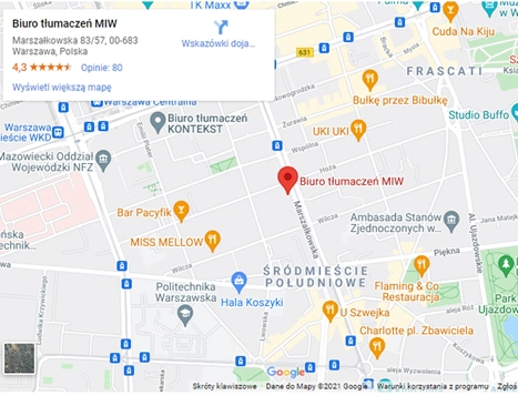 google maps miw marszałkowska