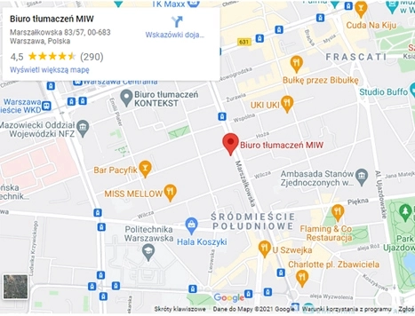 google maps miw marszałkowska