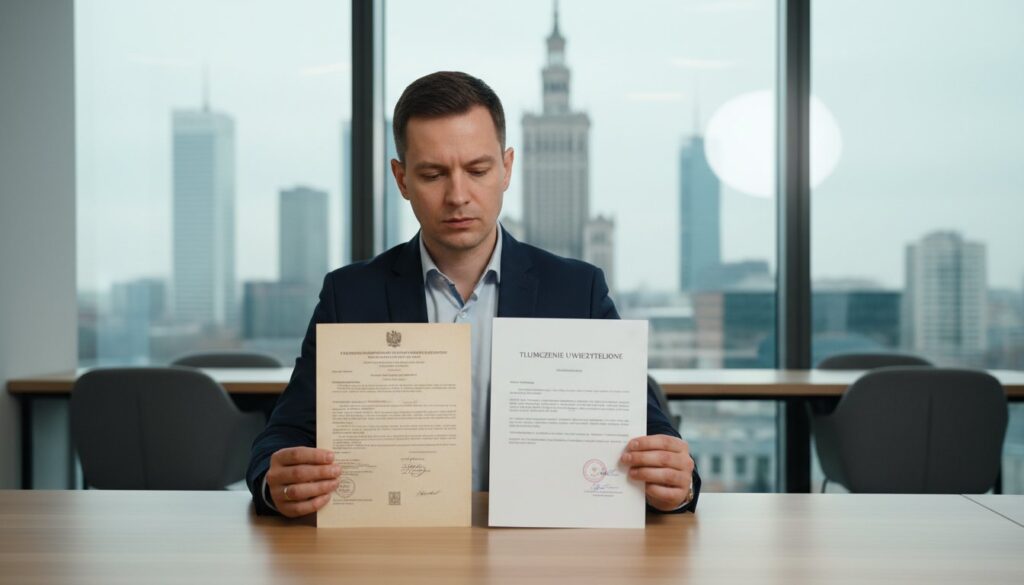 Dokumenty wymagające tłumaczenia przysięgłego Przewodnik dla mieszkańców Warszawy 2026 - Hero Image - Biuro Tłumaczeń MIW Dokumenty wymagające tłumaczenia przysięgłego: Przewodnik dla mieszkańców Warszawy (2026)