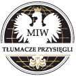 Logo MIW tłumaczenia z orłem Marszałkowska